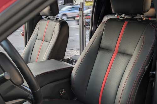 Чехлы на Nissan X-Trail T32 и Rogue (Ниссан Хтрейл Т32 и Рог) из экокожи