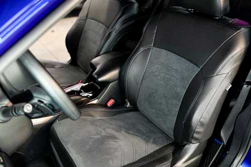 Чехлы на Honda Accord 9 (Хонда Акорд 9) из экокожи и алькантары