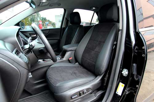 Чехлы на Chevrolet Equinox (Шевролет Еквинокс) из экокожи и антары