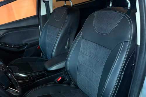 Чехлы на Ford Focus III (Форд Фокус 3) из экокожи и антары