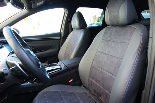 Чехлы на Hyundai Tucson IV (Хюндай Тюксон 4) из экокожи и антары