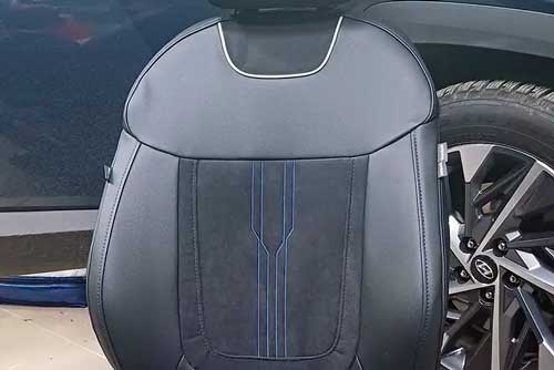 Чехлы на Hyundai Tucson IV (Хюндай Тюксон 4) из экокожи и алькантары