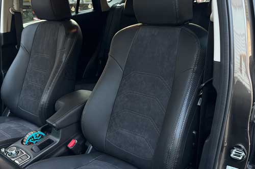 Чехлы на Mazda CX-5 KE (Мазда СХ-5 КЕ) из экокожи и алькантары