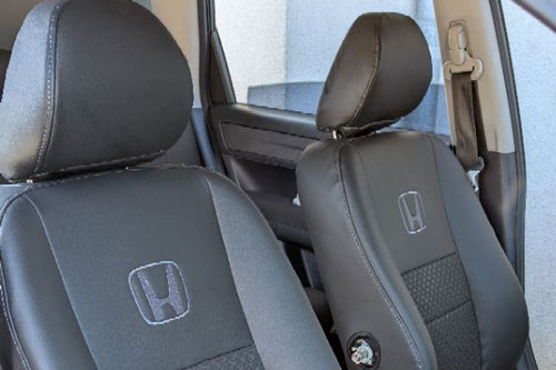 Чехлы на Honda CR-V III (Хонда ЦР-В 3) из экокожи и ткани