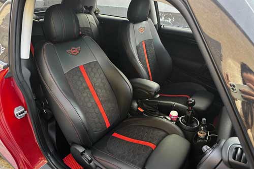 Чехлы на MINI Hatch III (F56) (Мини Хетч 3) из экокожи и польской алькантары