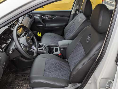 Чехлы на Skoda Octavia A5 (Шкода Октавия А5) из экокожи и антары EPA