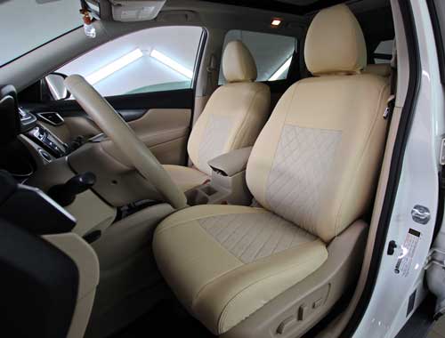 Чехлы на Nissan X-Trail Т32 (Ниссан Х-Трейл Т32) из экокожи и польской алькантары EPA