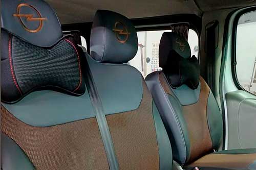 Чехлы на Opel Vivaro 1+2 (Опель Виваро) из экокожи и ткани