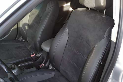 Чехлы на Chevrolet Cruze из экокожи и антары Sport 3
