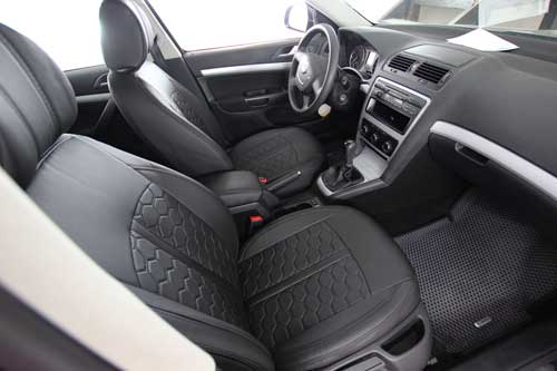 Чехлы на Skoda Octavia A5 (Шкода Октавия А5) из экокожи Eco Sport