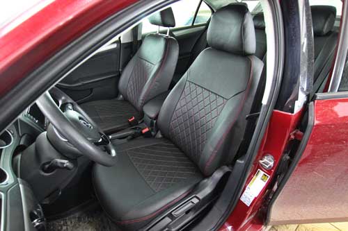Чехлы на Volkswagen Jetta VI (Вольксваген Джетта 6) из экокожи