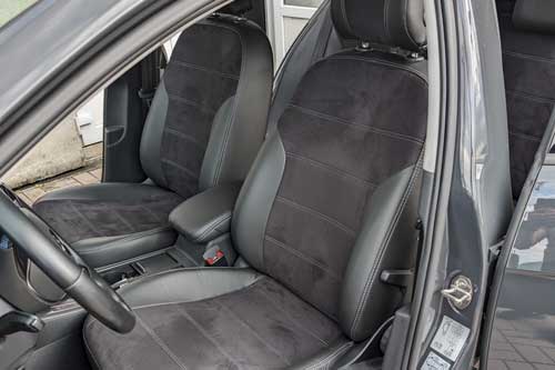 Модельные чехлы на Volkswagen Golf VII и E-Golf (Фольксваген Гольф7) из экокожи и антары