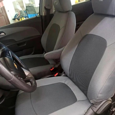 Чехлы на Chevrolet Sonic из автоткани