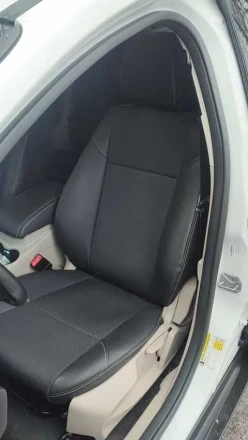 Чехлы на Ford Focus III USA (Форд Фокус 3 США) из экокожи и ткани