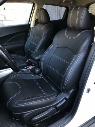 Чехлы на Nissan Juke I (Ниссан Жук 1) из экокожи Comfort 1