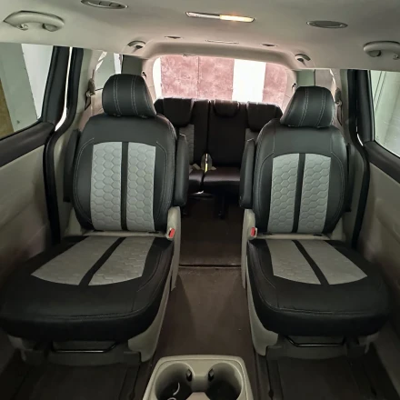 Чехлы на Kia Sedona III 7 мест (КІА Седона 3) из экокожи Eco Sport