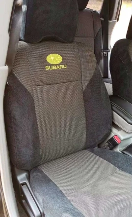 Чехлы на Subaru Forester SG II из велюра и ткани