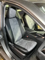 Чехлы на Toyota Camry 70 (Тойота Камри 70) из экокожи и антары AM Titan-S