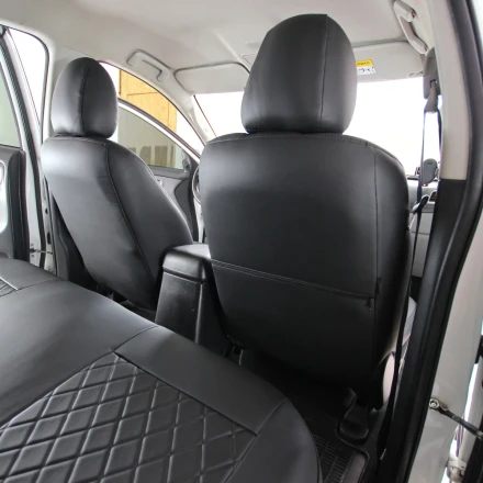 Чехлы на Mitsubishi L200 (Мицубиси Л200) из экокожи EP
