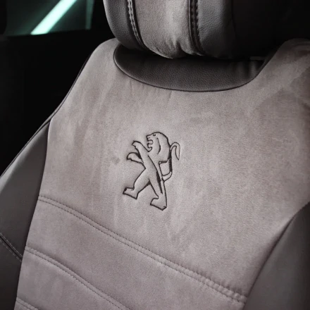 Чехлы на Peugeot 5008 из экокожи и антары Eco Lazer+Antara 2020 (P)