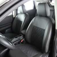 Чехлы на Nissan Qashqai I (Ниссан Кашкай 1) из экокожи и антары EPA Чехлы на Nissan Qashqai I (Ниссан Кашкай 1) из экокожи и антары EPA