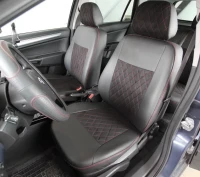 Чехлы на Volvo FH12 1+1 из экокожи и антары Eco Prestige+Antara Чехлы на Volvo FH12 1+1 из экокожи и антары Eco Prestige+Antara