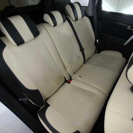 Чехлы на Chevrolet Captiva (Шевроле Каптива) из экокожи и польской алькантары VPA