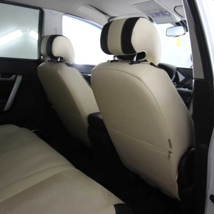 Чехлы на Chevrolet Captiva (Шевроле Каптива) из экокожи и польской алькантары VPA