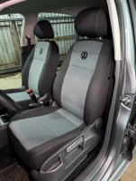 Авточехлы на Volkswagen Golf Plus (Вольксваген Гольф плюс) из ткани с тиснением