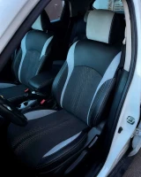 Чехлы на Nissan Juke из экокожи и итальянской алькантары Comfort Plus 3