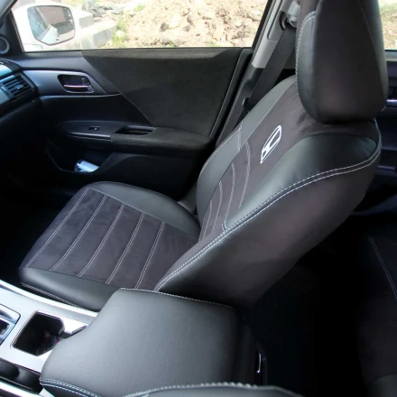 Чехлы на Honda Accord IX из экокожи и польской алькантары ELA2020P