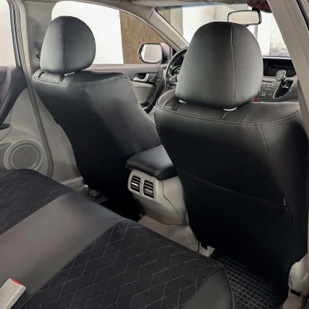 Чехлы на Honda Accord VIII из экокожи и польской алькантары EPA