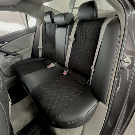 Чехлы на Honda Accord VIII из экокожи и польской алькантары EPA