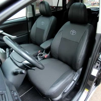 Чехлы на Toyota Verso (Тойота Версо) из экокожи и ткани VE