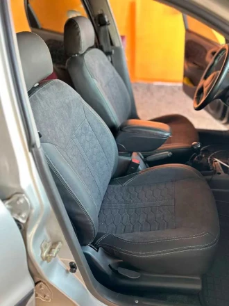 Чехлы на Daewoo Lanos Sens (Деу Ланос Сенс) из экокожи и польской алькантары Sport 3