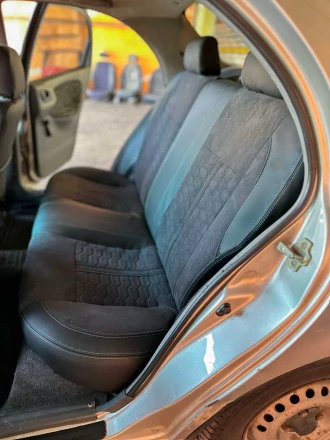 Чехлы на Daewoo Lanos Sens (Деу Ланос Сенс) из экокожи и польской алькантары Sport 3