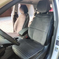 Накидки из Алькантары на передние сиденья авто антискользящие темно-серые Накидки из Алькантары на передние сиденья авто антискользящие темно-серые