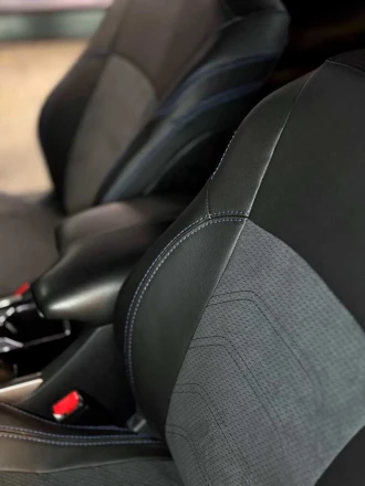 Чехлы на Honda Accord 9 (Хонда Акорд 9) из экокожи и алькантары Comfort Plus 3