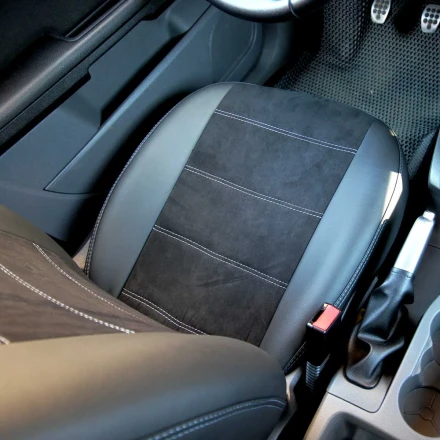 Чехлы на Ford Focus III (Форд Фокус 3) из экокожи и антары Antara