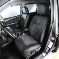 Чехлы на Mitsubishi Outlander I из экокожи Eco Prestige