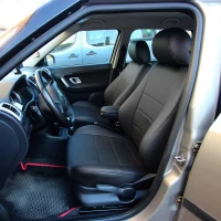 Чехлы на Skoda Fabia RS 5J (Шкода Фабия РС) из экокожи EP