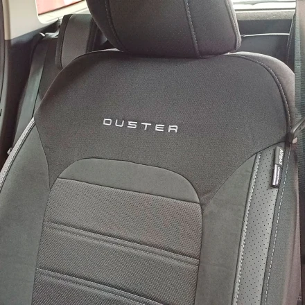 Чехлы на Renault Duster II из перфорированной экокожи антары и гобелена