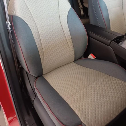 Чехлы на Nissan Rogue T33 из гобелена с тиснением