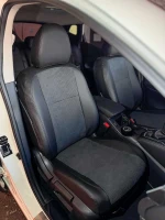 Чехлы на Nissan Qashqai II J11 (Ниссан Кашкай 2) из экокожи и алькантары Sport 3