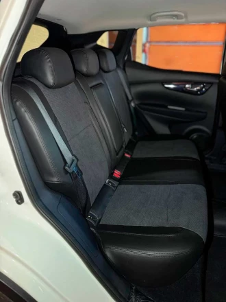 Чехлы на Nissan Qashqai II J11 (Ниссан Кашкай 2) из экокожи и алькантары Sport 3