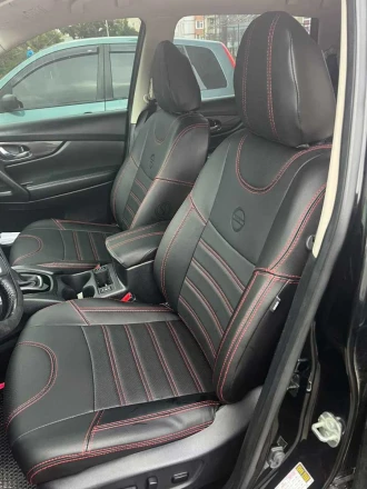 Чехлы на Nissan X-Trail T32 и Rogue (Ниссан Хтрейл Т32 и Рог) из экокожи Comfort 1