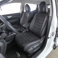 Чехлы на Nissan Rogue Sport III (Ниссан Рог Спорт 3) из экокожи и польськая алькантара ELA2020P