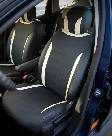 Чехлы на Renault Duster I (Рено Дастер) из экокожи и ткани ECl2020