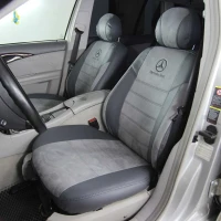 Чехлы на Mercedes E-Класс W211, S211 из экокожи и антары ELA2020P