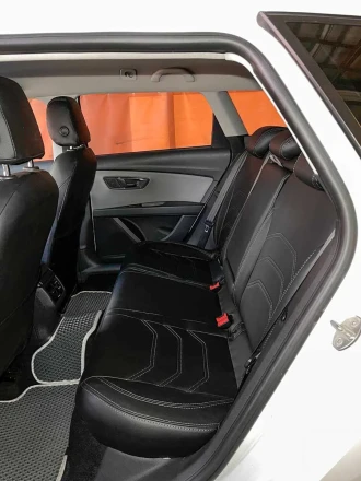 Чехлы на Seat Leon III (Сеат Леон 3) из экокожи Sport 3